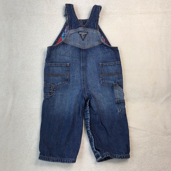 Oshkosh Baby Boy Denim Overall Size 18 Months - Picture 4 of 7